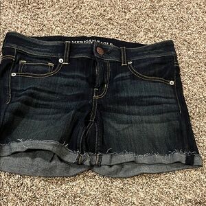 American Eagle Outfitters Women's Dark Blue Jean Shorts
